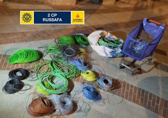 Material intervenido por la Policía Local