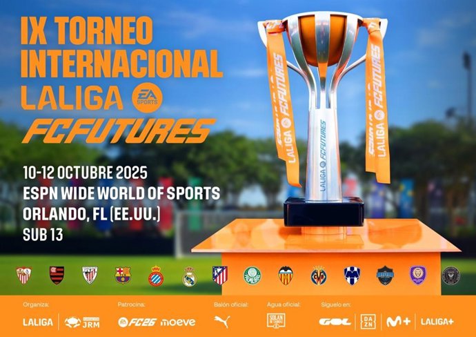 El IX Torneo Internacional LaLiga FC Futures llega a ESPN Wide World of Sports Complex del 10 al 12 de octubre.