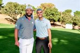 Foto: Alcaraz comparte con Rahm y Lowry el Pro-Am del Open de España