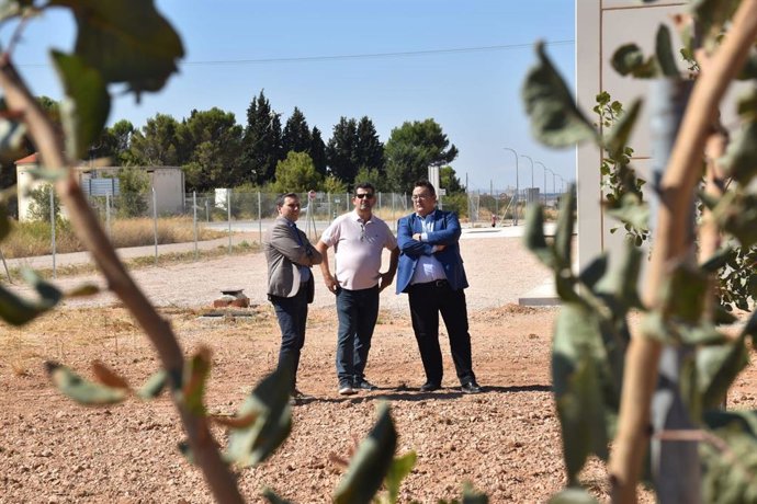 El presidente de la Diputación, Álvaro Martínez Chana, en Pistacuenca.