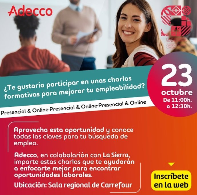 Cartel del taller sobre claves para acceder al mercado laboral.