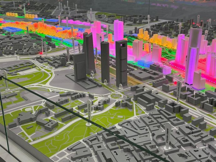Archivo - Maqueta de Madrid Nuevo Norte