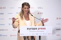 Yolanda Díaz valora el alto el fuego tras el acuerdo entre Israel y Hamás pero reclama una paz "justa" en Gaza