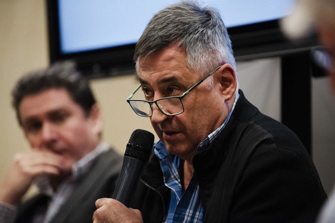 Archivo - El periodista Gervasio Sánchez durante un homenaje por el 20 aniversario del asesinato del periodista Ricardo Ortega, en la sede de la Asociación de la Prensa de Madrid, a 7 de marzo de 2024, en Madrid (España). Ricardo Ortega fue un reportero d
