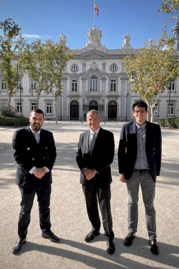 L. Chabaneix, C. Bautista y Miguel Kozlovski fundadores de IELEA