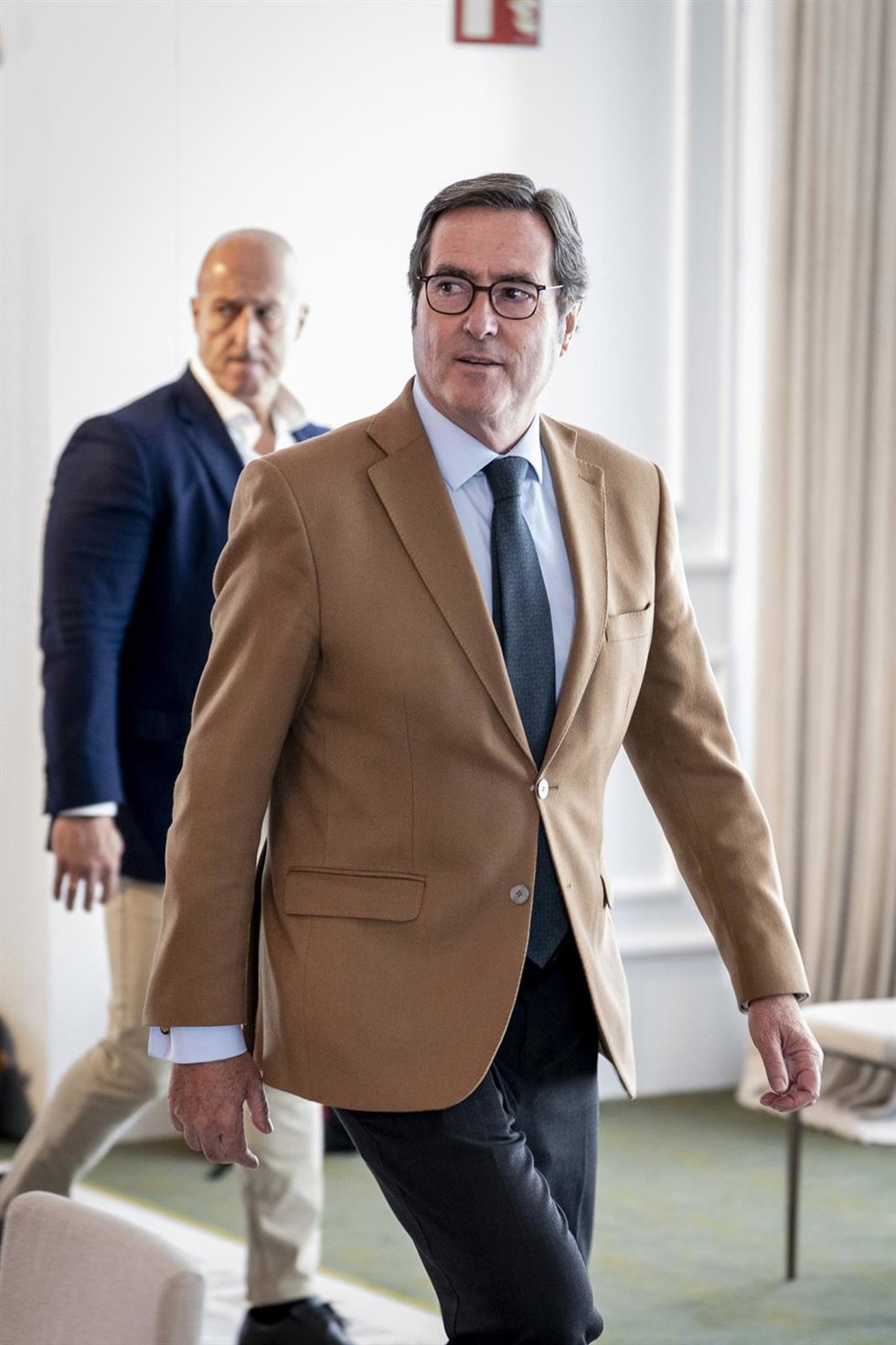 El presidente de la CEOE, Antonio Garamendi, durante la primera jornada del Forbes Spain Economic Summit 2025, en el Hotel Villa Magna, a 25 de septiembre de 2025, en Madrid (España). El encuentro, que tiene lugar los días 25 y 26 de septiembre, reúne l