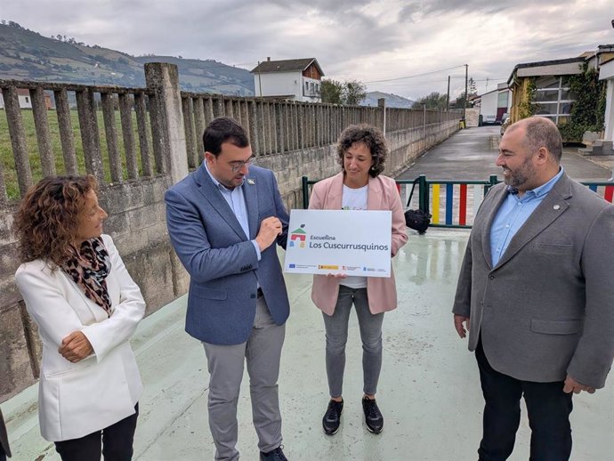 Adrián Barbón, en Sariego