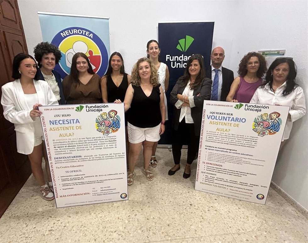 Fundación Unicaja se une a NeuroTEA para promover inclusión escolar de alumnos con TEA en Andalucía.