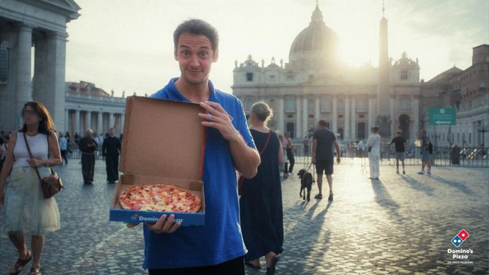 Domino’s delivers the world’s most controversial pizza through the Holy Door of St. Peter’s Basilica