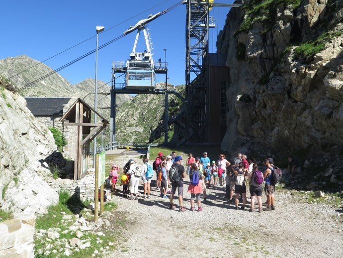 El teleférico de la Vall Fosca en Lleida.