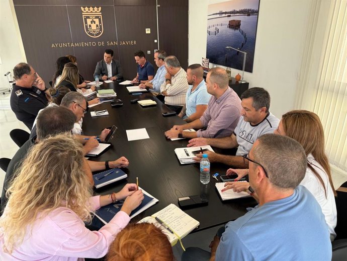 Reunión de coordinación de emergencias en San Javier