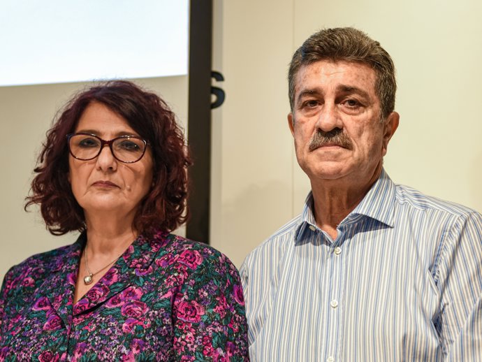 PADRES DE MARIO BIONDO EN RUEDA DE PRENSA