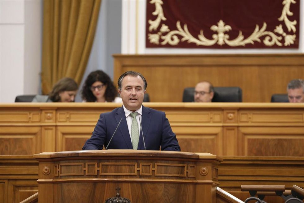 El presidente del Grupo Parlamentario Vox, David Moreno