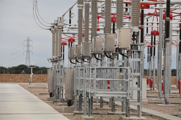 Archivo - Subestación eléctrica.