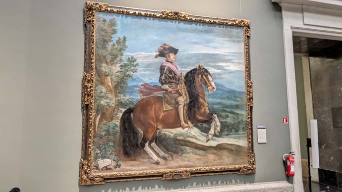 El Museo del Prado ha presentado este jueves la restauración de 'Felipe IV, a caballo' de Velázquez