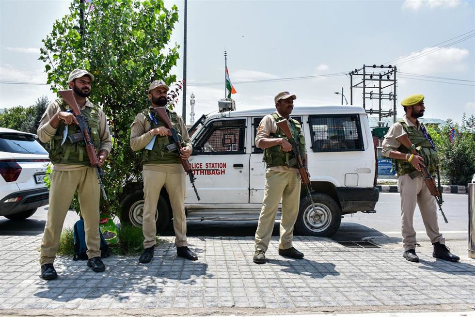 Archivo - Imagen de archivo de las fuerzas de seguridad de India.