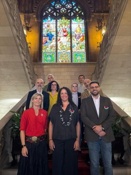 Foto grupal de los representantes del PSIB en el Consell de Mallorca.