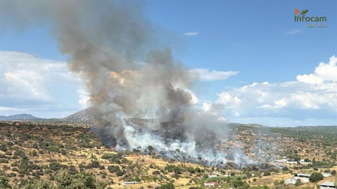 Declarado en Almorox un incendio que alcanza nivel 1 por posible afección a bienes de naturaleza no forestal