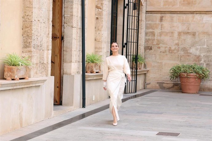Archivo - La presidenta del Govern balear, Marga Prohens, a su llegada a su toma de posesión del cargo, a 7 de julio de 2023, en Palma de Mallorca, Mallorca, Baleares (España).  