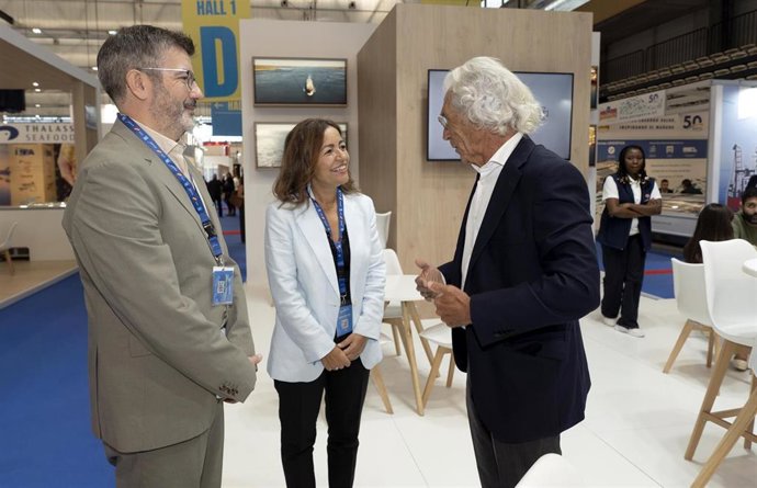 La conselleira do Mar, Marta Villaverde, en la Conxemar.