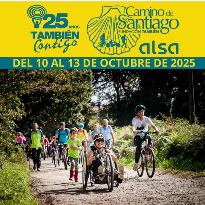 Cartel del 21 Camino de Santiago Adaptado e Inclusivo de Fundación También