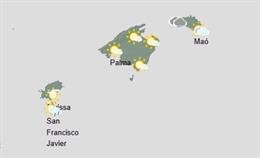 El tiempo hoy, viernes 10 de octubre, en Baleares.