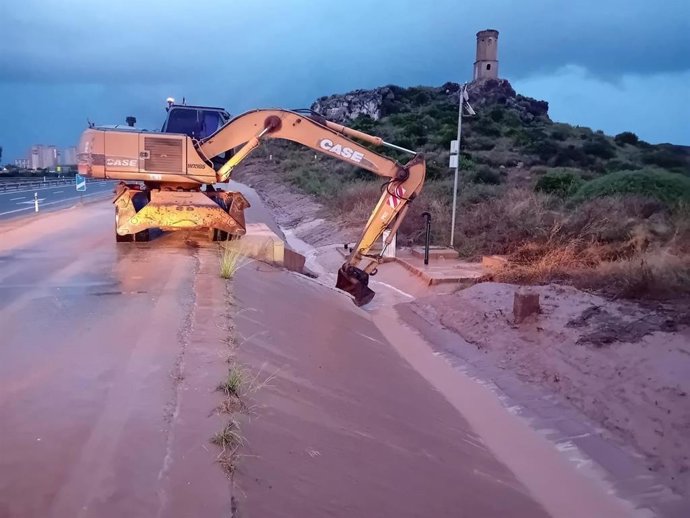 La dana Alice obliga a cortar varias vías y carreteras en la Región de Murcia