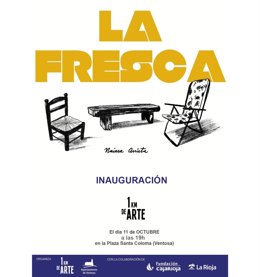 Cartel inauguración de 'La Fresca' en Ventosa