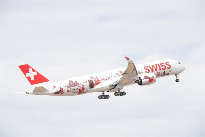 Swiss recibe su primer Airbus A350-900, que estrenará la nueva cabina y reducirá un 25% las emisiones