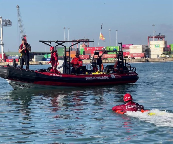 Momento del simulacro.