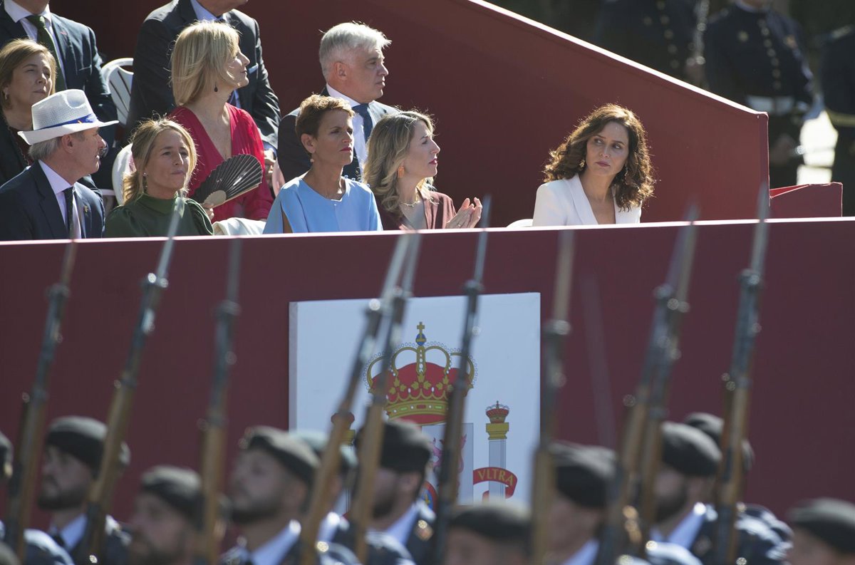 Pradales, Clavijo y Capellán, los presidentes autonómicos ausentes en los actos del 12 de octubre