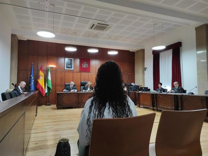 La acusada durante el juicio