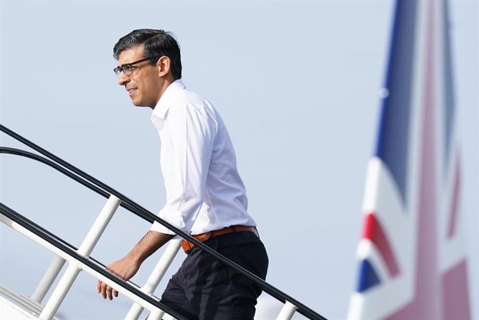 Archivo - El primer ministro británico, Rishi Sunak