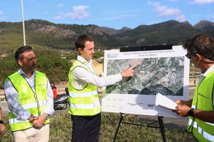 Arrancan las obras de reasfaltado de la carretera que conecta Peguera con el Puerto de Andratx