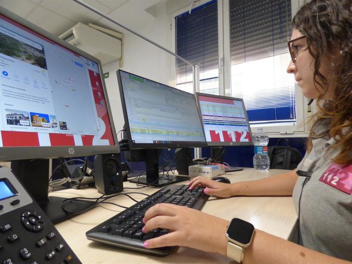 Sala del Servicio de Emergencias 112 de C-LM.