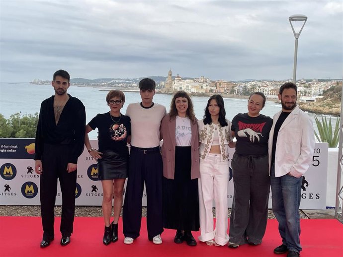 El equipo de 'La virgen de la tosquera' en el Festival de Sitges