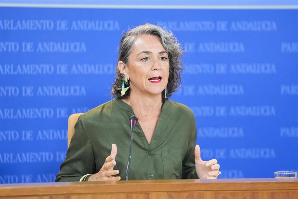 La portavoz adjunta del Grupo Mixto-AdelanteAndalucía, Begoña Iza