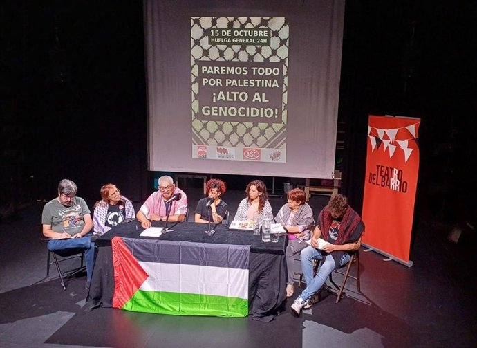 Los sindicatos Confederación General del Trabajo (CGT), Solidaridad Obrera, Alternativa Sindical de Clase (ASC) y Confederación Intersindical combocan una huelga propalestina para el 15 de octubre.
