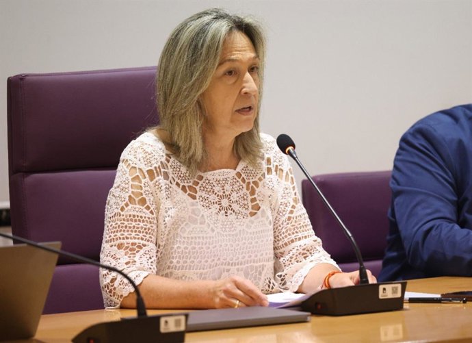 La alcaldesa de Guadalajara, Ana Guarinos, en el Debate sobre el Estado del Municipio.