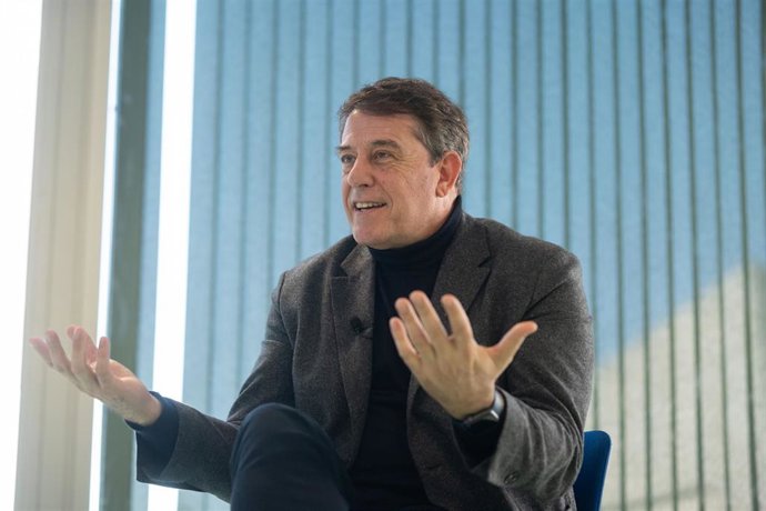 Archivo - El secretario general del PSOE de Galicia, José Ramón Besteiro, durante una entrevista para Europa Press, a 17 de enero de 2025