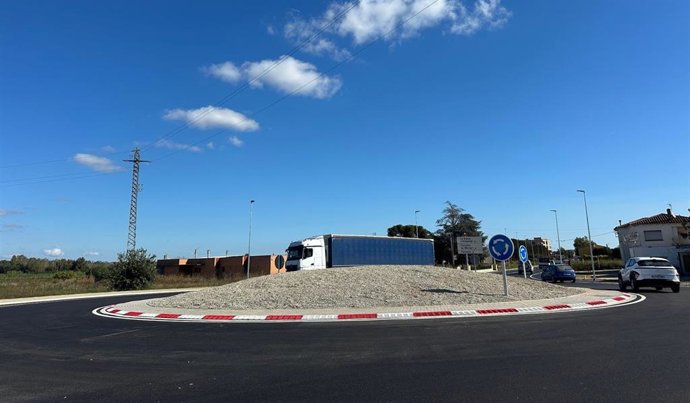 La nueva rotonda de Bordils (Girona)