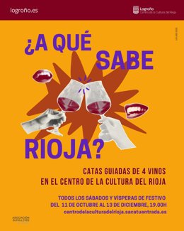 Regresan al Centro de la Cultura del Rioja las catas '¿A qué sabe Rioja?'