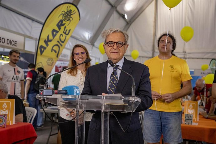 El presidente de la Diputación de Córdoba, Salvador Fuentes, en el 20º aniversario del Festival Internacional de Juegos.