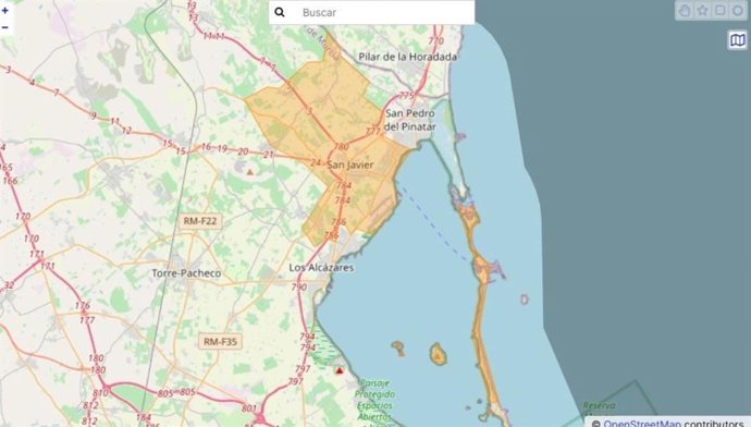 Emergências envia outro alerta 'Es-Alert' por "risco de transbordamento" em San Javier
