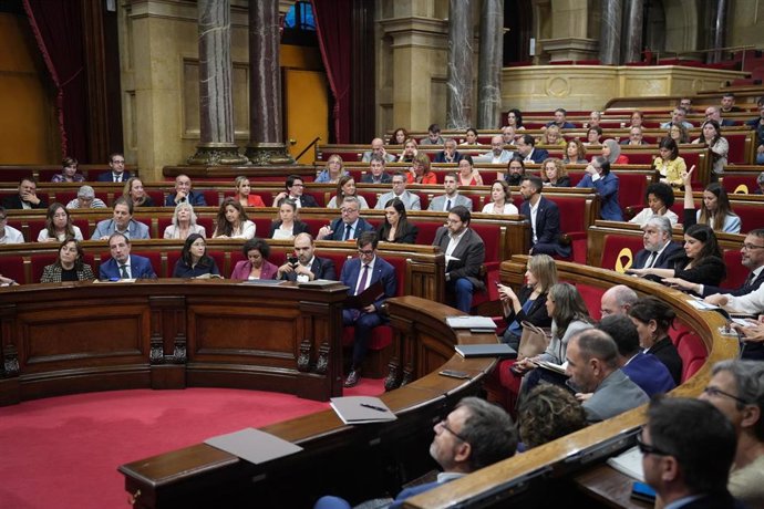 Los diputados durante el Debate de Política General celebrado en el Parlament esta semana.
