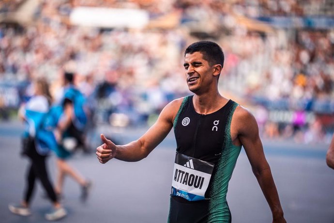 Archivo - ATTAOUI Mohamed (ESP), 800m Men during the Meeting de Paris, Wanda Diamond League 2025 athletics event on 20 June 2025 at Charlety stadium in Paris, France. Photo Alexandre Martins / DPPI
