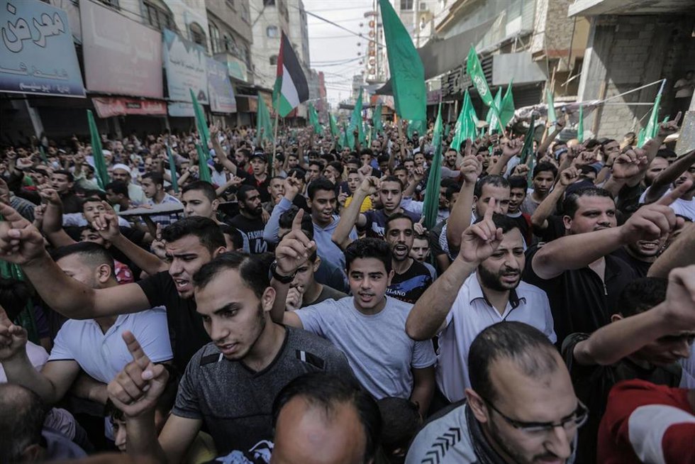 Archivo - Foto de archivo de una manifestación de Hamás en Gaza