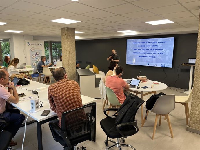 Imagen de la jornada sobre IA impulsada por HuelvaLAB.