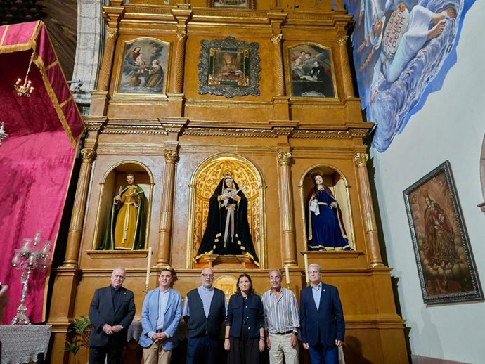 El Retablo de la Virgen de la Soledad en La Laguna (Tenerife) recupera su aspecto original tras su restauración