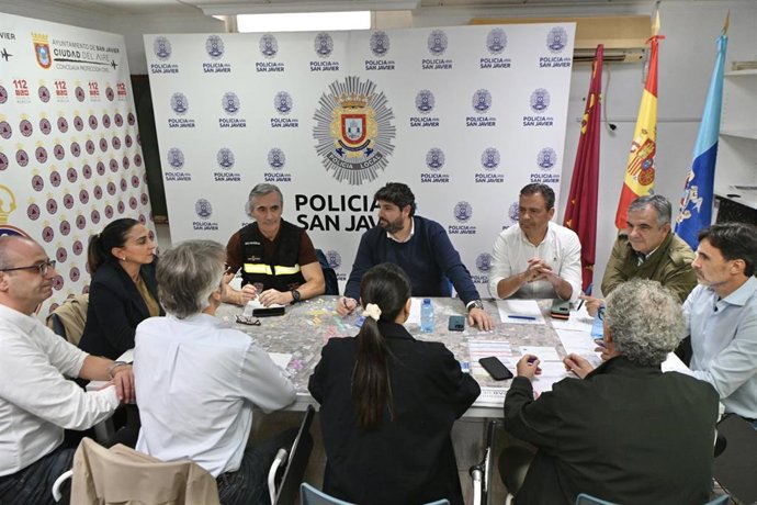 Imagen de la reunión del Consejo de Gobierno extraordinario celebrado en San Javier